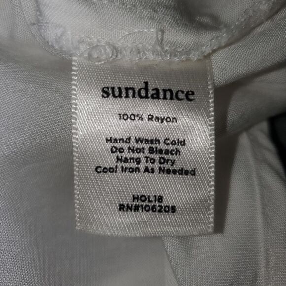 Sundance Eloquence Ivory Long Sleeve Ruffle Button Front Blouse Top XS - Picture 3 of 9